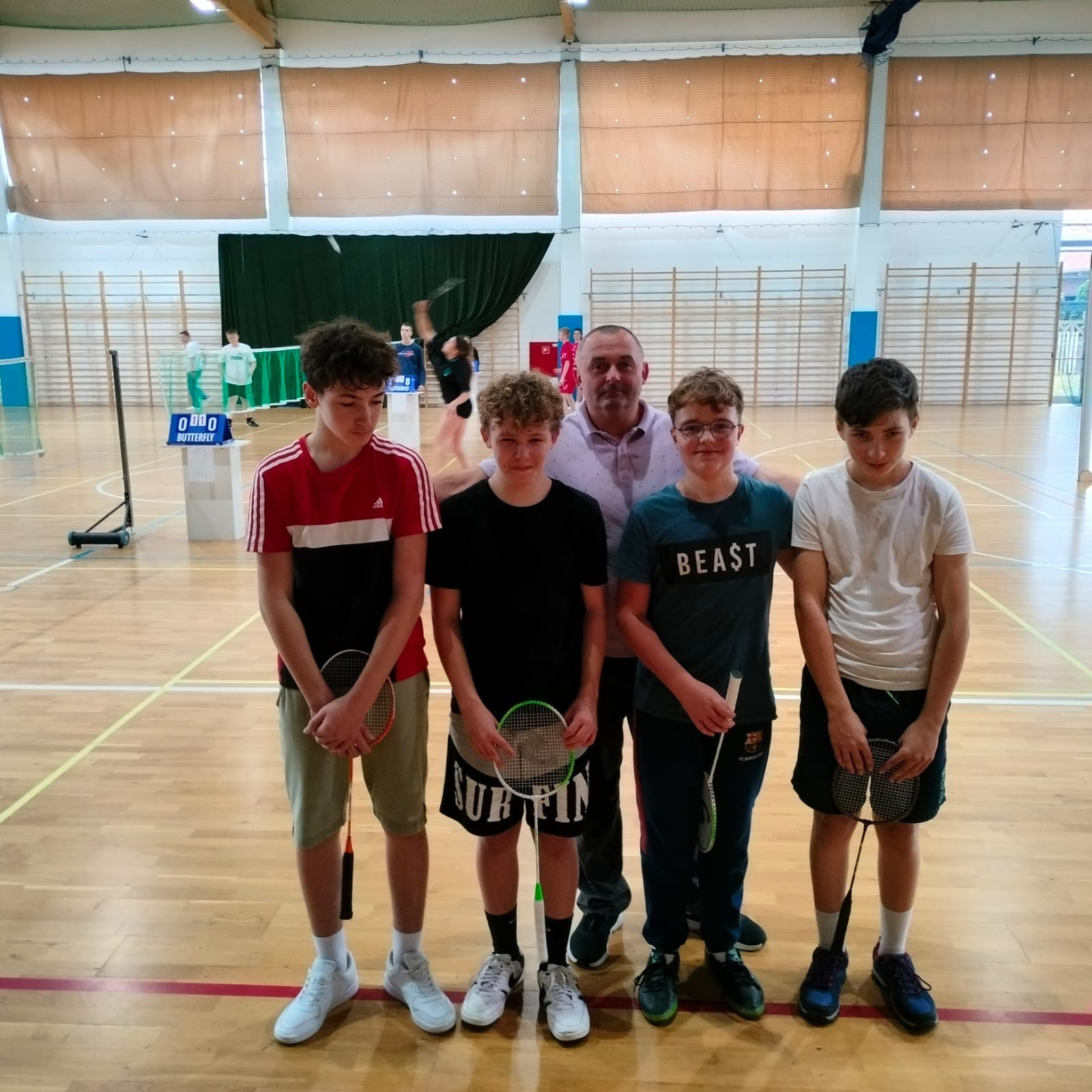 Zawody badmintona w Nowogrodzie