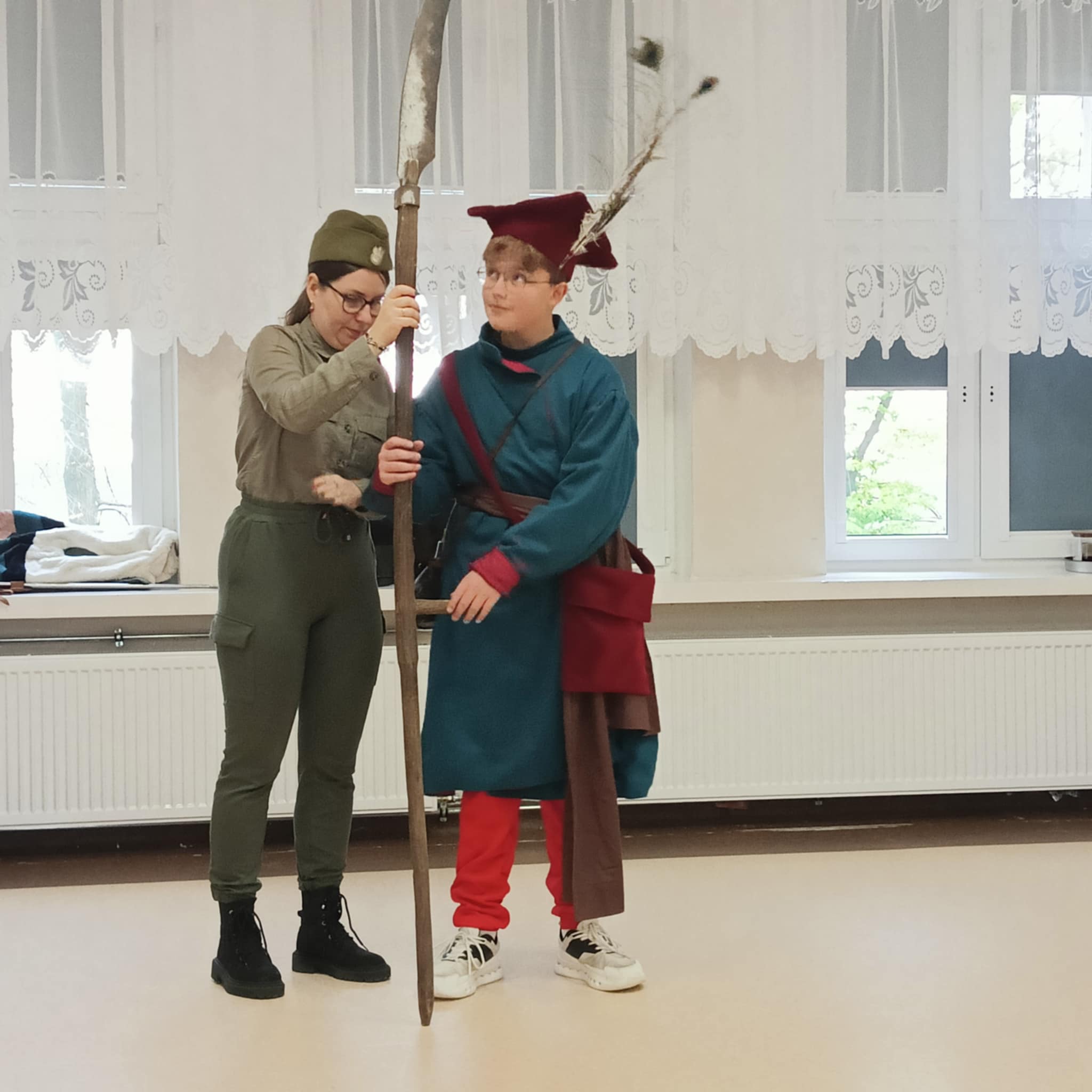 Żywa lekcja historii w naszej szkole.