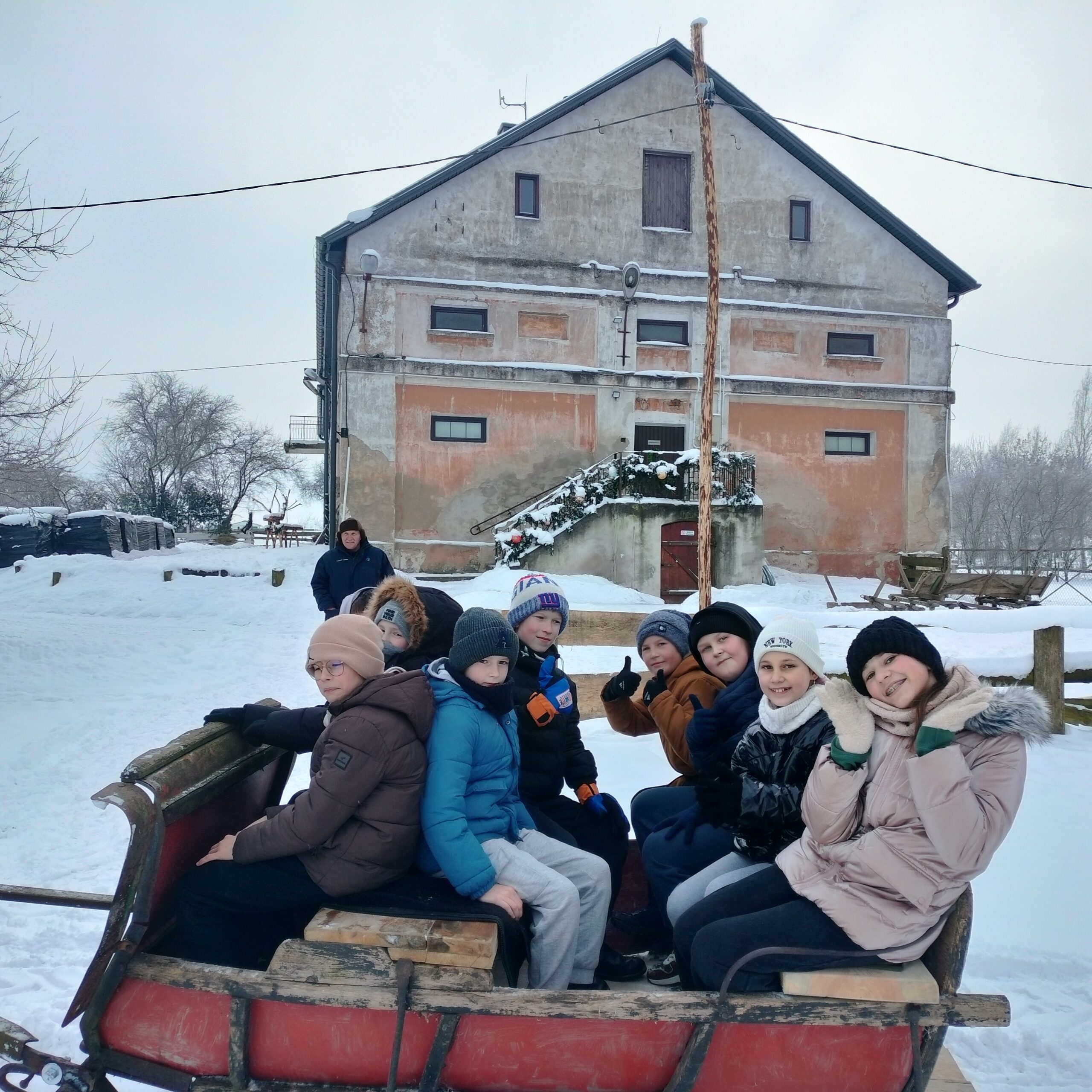 Przejażdżka saniami