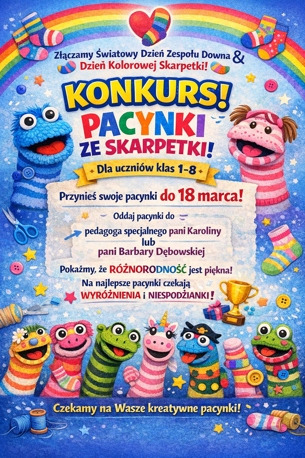 KONKURS – PACYNKA ZE SKARPETKI!