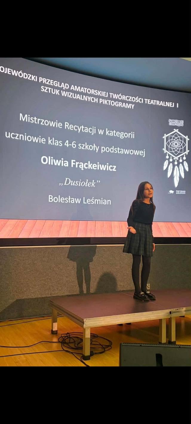 Nasza uczennica zdobyła TYTUŁ MISTRZA RECYTACJI 2026