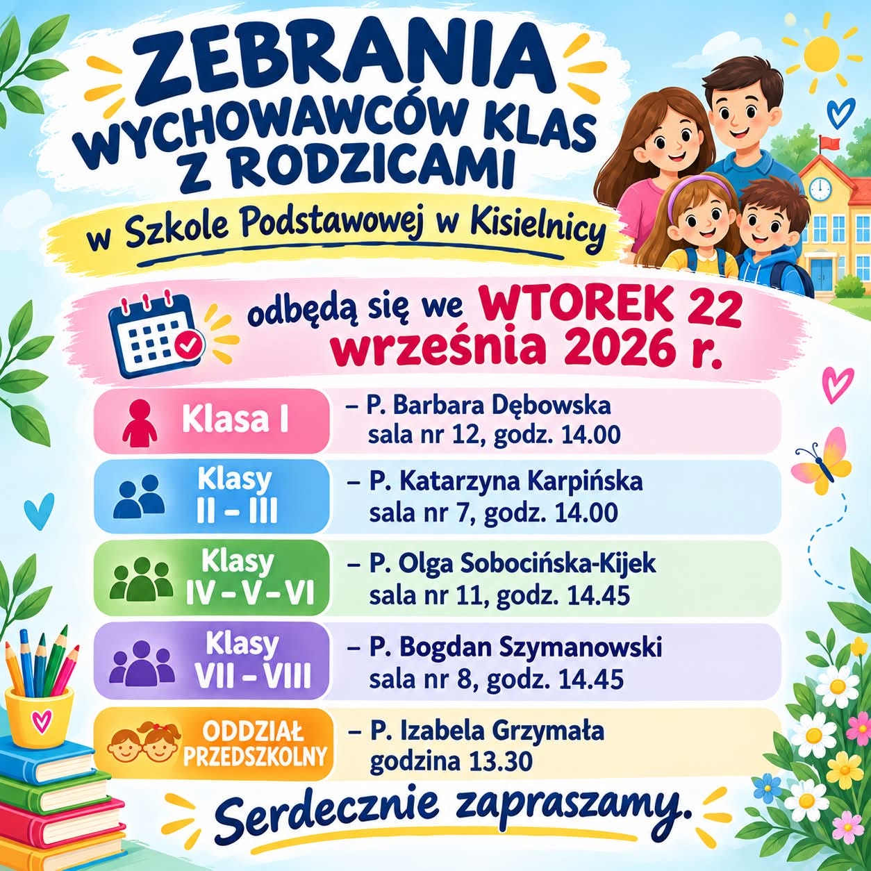 Zebrania z rodzicami.